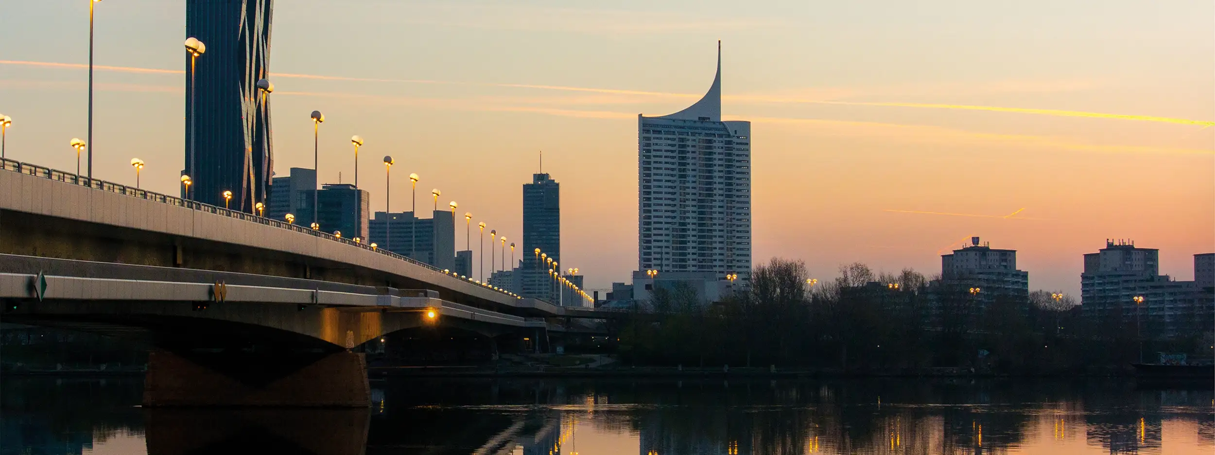 Panoramic Vienna cityscape showing our headquarters location